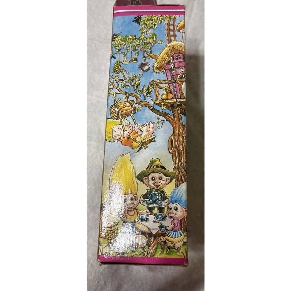 Vintage TREASURE TROLLS DOLL With Wishstone Ace Novelty  Blue Hair.  CH